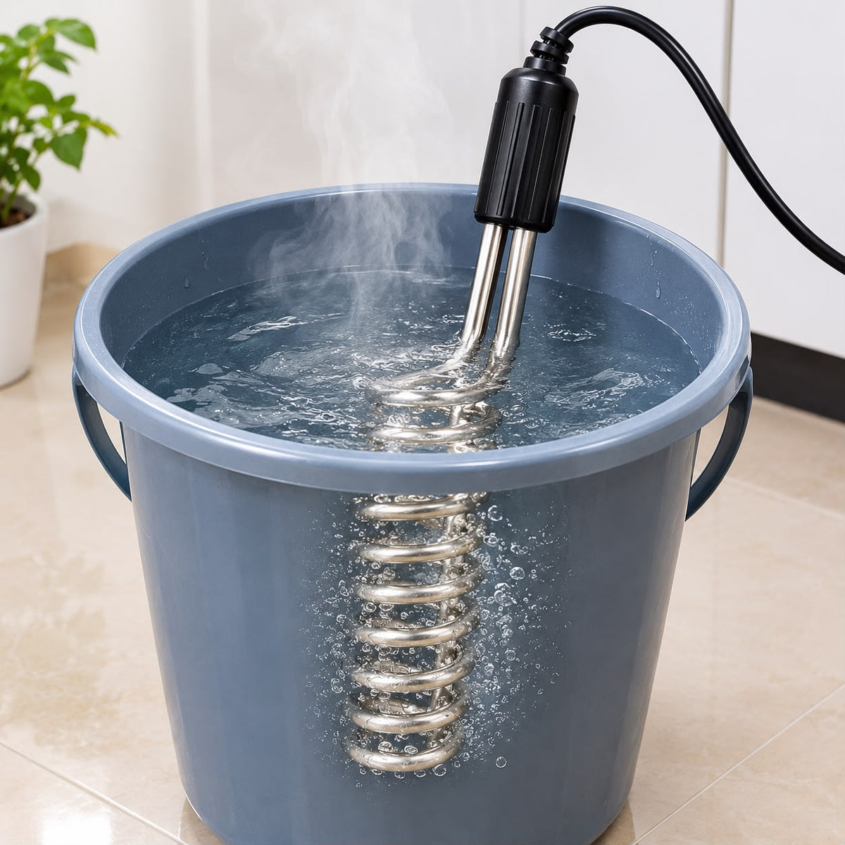 Stainless Steel Immersion Water Heater – 2000W