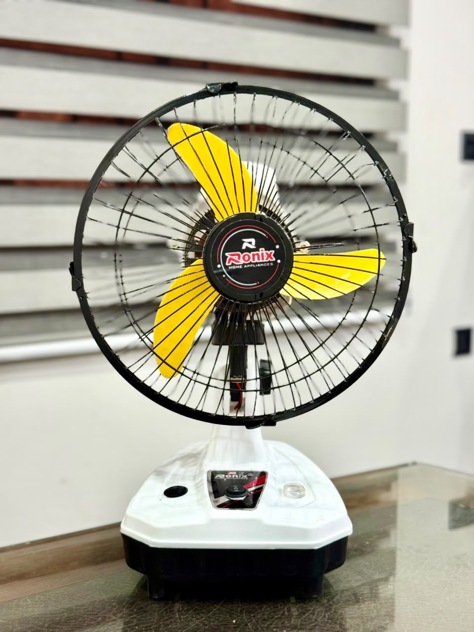 Orin 12" Rechargeable AC/DC Table Fan | 2 Speed | Oscillation | Pure Copper Motor