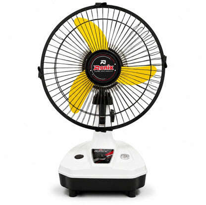 Orin 12" Rechargeable AC/DC Table Fan | 2 Speed | Oscillation | Pure Copper Motor