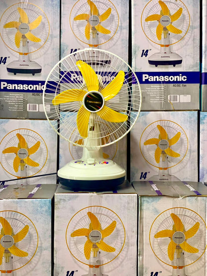 Orin 14" Rechargeable AC/DC Table Fan | 2 Speed | Oscillation | Pure Copper Motor