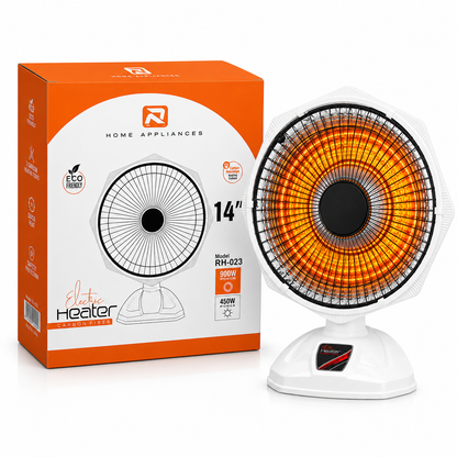 Orin 14 Inch Sun Dish Heater 900W - Fixed Parabolic Heater (No Rotation)