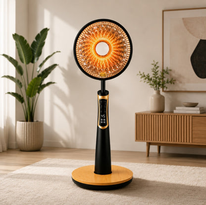Premium 18 Inch Pedestal Rod Heater with Remote Control