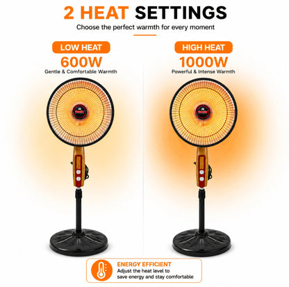 Orin Big Sun Heater 900W - Parabolic Dish Heater