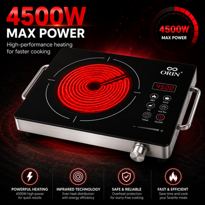 ORIN Hot Plate | Single Burner Hot Plate | Ideal For Home &amp; Outdoor Use