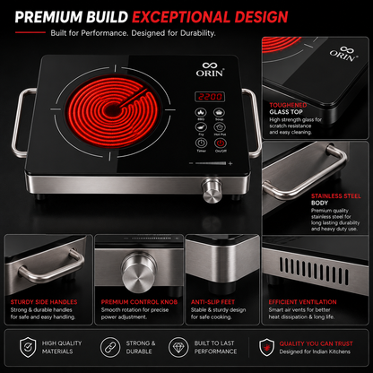 ORIN Hot Plate | Single Burner Hot Plate | Ideal For Home &amp; Outdoor Use