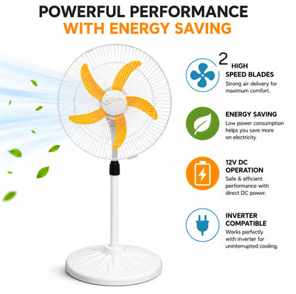 ORIN Inverter Fan 18" – High-Speed Energy-Saving Pedestal Fan - Ac/dc Pedastal fan