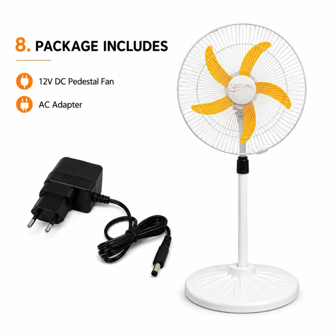 ORIN Inverter Fan 18" – High-Speed Energy-Saving Pedestal Fan - Ac/dc Pedastal fan