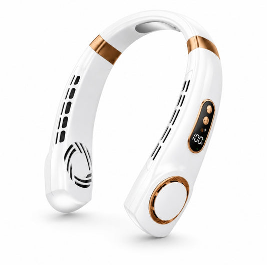Orin Portable Bladeless Neck Fan – Rechargeable 5-Speed Wearable Cooling Fan with Digital Display